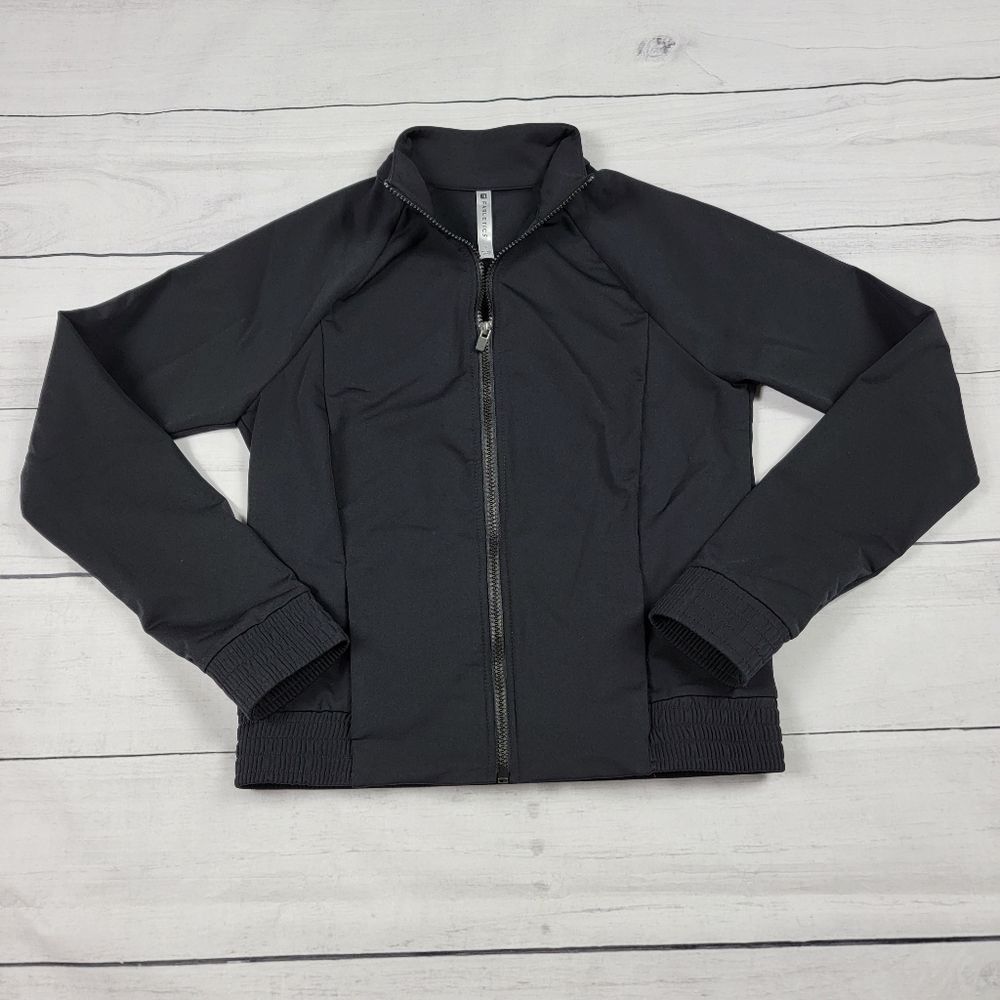 Fabletics Performance Track Jacket Black S Nwot - image 3